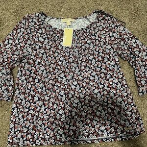 NWT Michael Kors flower shirt